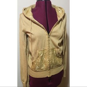 Adorable Sparkly Zipped Sweatshirt